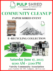 Varsity Community Cleanup Paper Shred and Electronics Recycling Event