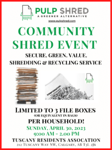 Community Cleanup Paper Shred Event